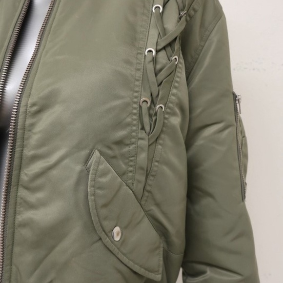 IRO.JEANS Bomber Jacket Attila Lace-Up - Picture 2 of 7